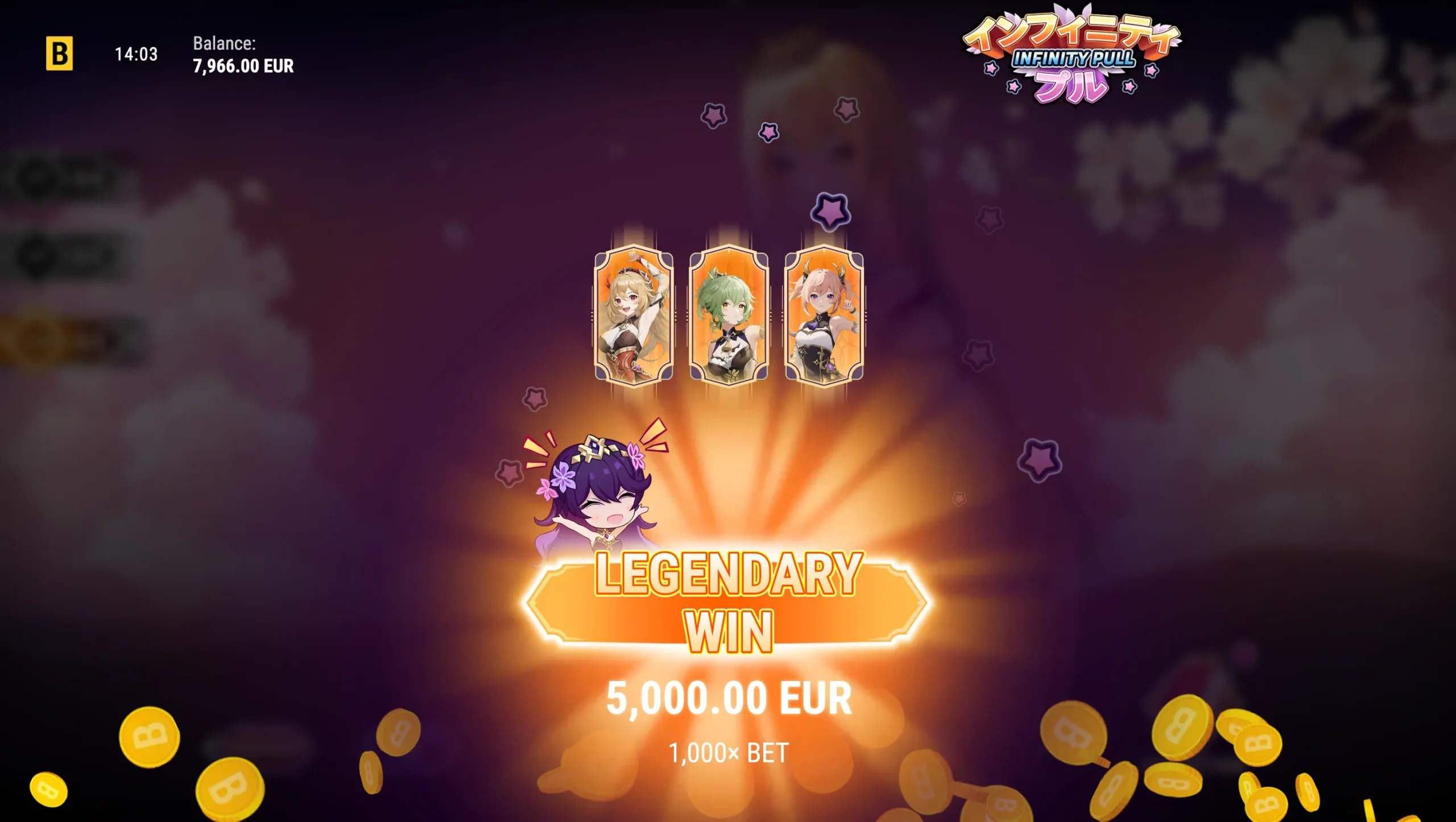 Infinity Pull game features